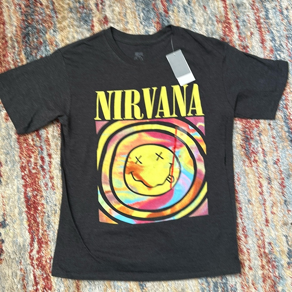 Women's Nirvana Short Sleeve Graphic T-Shirt
- Black XS